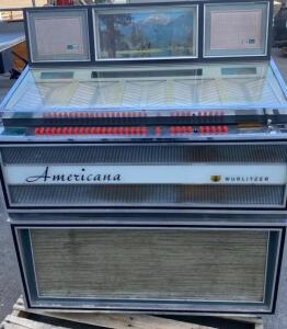 Wurlitzer Americana III Model 3300 Jukebox, 1969, 100 Records/200 Selections, 45 RPM Vinyl ( Unable to Test )