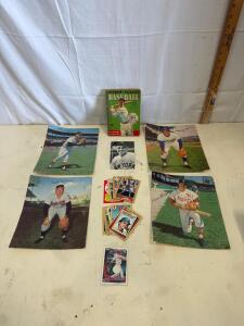 Vintage Baseball Card & Memorabilia Lot &ndash; Topps Cards, 1944 MLB Book, Notable Players