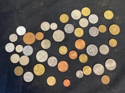 Assorted World Coin Lot &ndash; 42 Coins from Multiple Countries and Denominations
