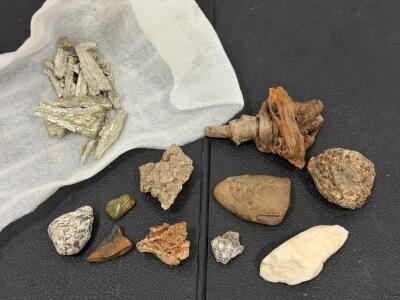 Crystalline Silicon Metal Specimens, 1-3 Inch Fragments, Rock & Mineral Collection Bundle