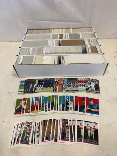 Large Baseball Card Collection, Approx. 700 Cards, Topps/Fleer/Bowman, 2000s, Boxed, Stars/Rookies