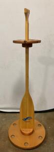 Indian Head Seascape Wooden Paddle Rack Stand &ndash; Holds 6 &ndash; Made in USA &ndash; Custom Display 48&rdquo; ( T2 )