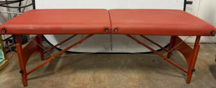 Master Massage Equipment Portable Folding Massage Table, 30" x 72", 3" Multi-Layer Foam, Hardwood Frame