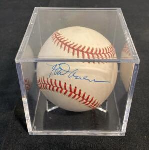 Phil Rizzuto Signed Rawlings Official American League Baseball with Display Case ( Unable to Verify)