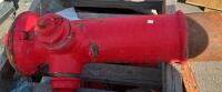Dry Barrel Cast Iron Fire Hydrant, 6" Flanged Inlet, 2.5" Outlets, Heavy Rust, Red Paint - 2