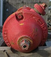 Dry Barrel Cast Iron Fire Hydrant, 6" Flanged Inlet, 2.5" Outlets, Heavy Rust, Red Paint - 4