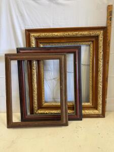 Ornate Baroque & Rustic Wood Picture Frames, 29x25, 24x20, 21x17 in, Fits 24x20, 20x16, 18x14 Art