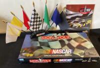 NASCAR Monopoly Collector's Edition Board Game, Speedway Challenge Game, 7-Flag Racing Display Set - 3