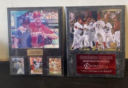 Anaheim Angels 2002 World Series Champions Framed Plaque with Engraved Nameplate