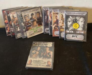 UFC DVD Complete Set UFC 67&ndash;77, 2007 Main Events, Original Cases, Most Sealed