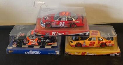 Action Racing Collectables 1:24 NASCAR Die-cast Model Car 3-Car Set (Elliott, Gordon, Wallace)