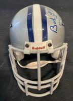 Autographed Bob Lilly Dallas Cowboys Riddell Mini Football Helmet ( Unverified ) - 3