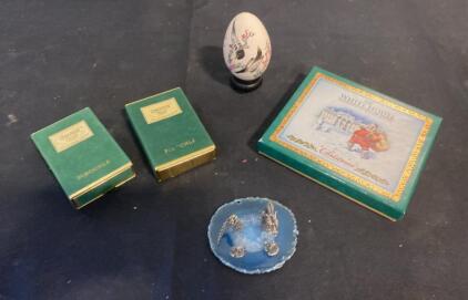 Congress Pinochle Playing Cards, 2011 White House Ornament, Asian Painted Egg, Dragon Figurines