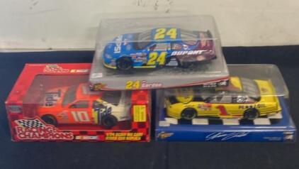 1997-1998 Racing Champions 1:24 Scale NASCAR Diecast Cars &ndash; Jeff Gordon, Ricky Rudd, Steve Park