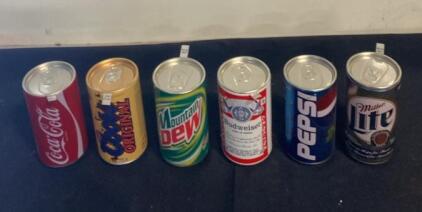 NASCAR-Themed Limited Edition Collectible Soda & Beer Cans - Driver Series