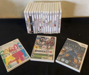 Nintendo Wii Game Bundle &ndash; 21 Titles Including Just Dance 3, Madden NFL 10, Sonic Unleashed