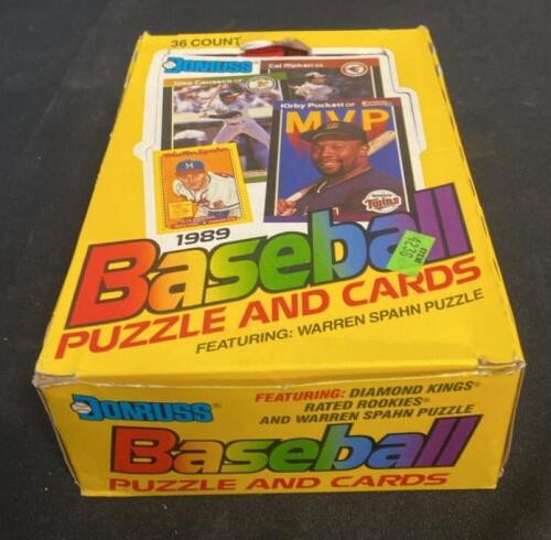 1989 Donruss Baseball Wax Box - 36 Packs, Ken Griffey Jr. Rookie Card Potential