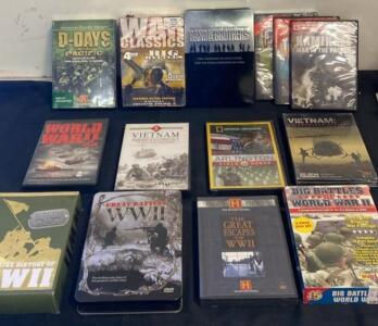 WWII & Vietnam War 26-Disc Documentary DVD Collection: Band of Brothers, History Channel, R1 NTSC