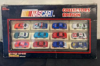 NASCAR Collector's Edition 12-Car 1:64 Scale Die-Cast Racing Champions Set, Licensed, Boxed