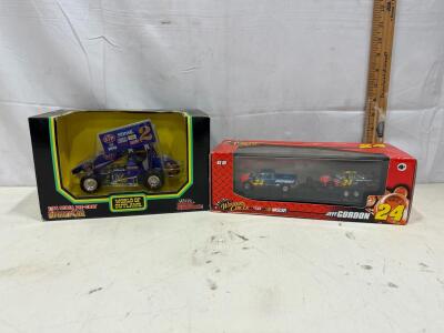 Racing Champions 1:24 World of Outlaws Sprint Car & Winner&rsquo;s Circle 1:64 Jeff Gordon NASCAR Set
