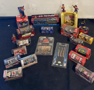 NASCAR 1:64 Diecast Collection: Dale Earnhardt Jr., Jeff Gordon, J.D. McDuffie, Figures, Pens