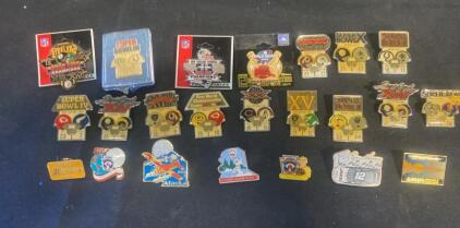 NFL Super Bowl and World Series Collectible Pin Lot &ndash; Steelers, Patriots, WinCraft, Original Packs