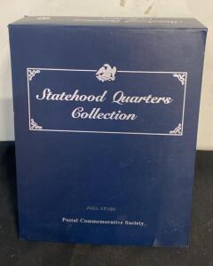 Postal Commemorative Society Statehood Quarters Collection Binder, 56 Sheets, P & D Mints