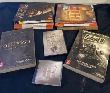 Comprehensive Collection of 13 Video Game Strategy Guides and Media