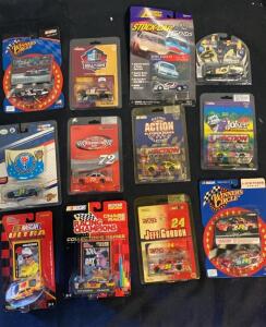 Lot of 12 NASCAR 1:64 Diecast Cars - Winner&rsquo;s Circle, Action, Racing Champions, Mint in Sealed Packages