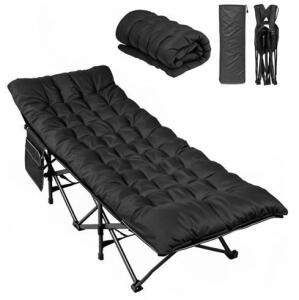 WLIVE EZDC001 Camping Cot With 3" Mattress, 450 lbs Capacity, 73.23" x 27.17" x 18.9"