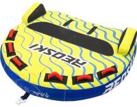 REOSKI 2-3 Person Towable Inflatable Water Tube, 840D Nylon Cover, Stabilizer Fins, Quick-Connect Tow System