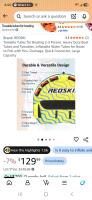 REOSKI 2-3 Person Towable Inflatable Water Tube, 840D Nylon Cover, Stabilizer Fins, Quick-Connect Tow System - 3