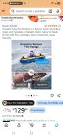 REOSKI 2-3 Person Towable Inflatable Water Tube, 840D Nylon Cover, Stabilizer Fins, Quick-Connect Tow System - 4