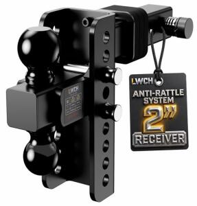 LWCH Adjustable Dual Ball Hitch Mount 2" Receiver