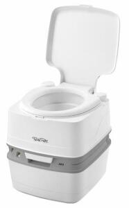 Thetford Porta Potti 365 Portable Toilet, 5.5 Gal Waste Tank, 4 Gal Fresh, 11 lbs, 15"x16.8"x16.3"