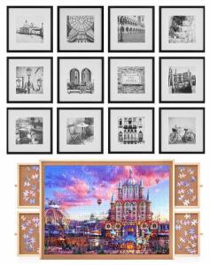 QIQIDOG 1000-Piece Puzzle Board With 4 Drawers And Cover, 30"x22"