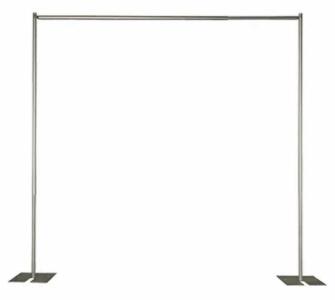 Adjustable Pipe and Drape Backdrop Stand Kit GS-PD3630, Estimated 10x10 ft Frame, Carry Bag, Complete Set