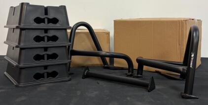 Xitomer Crash Bars for Kawasaki Vulcan S 650 with Mounting Hardware, 4 Stackable HDPE Jack Pads