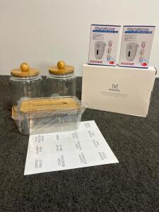 Ultrasonic Pest Repeller 6-Pack, Mozeal Pillar Candles, Glass Jars & Home Utility Bundle