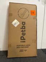 iPetba Extra-Wide 3X Folding Car Ramp, 75" Length, 400 lb Capacity, Non-Slip Surface - 10