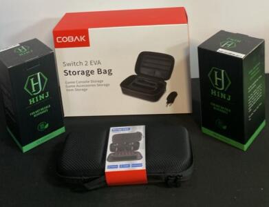 COBAK Switch 2 EVA Storage Bag for Nintendo Switch & Two 30oz HINJ Insulated Tumblers BPA Free