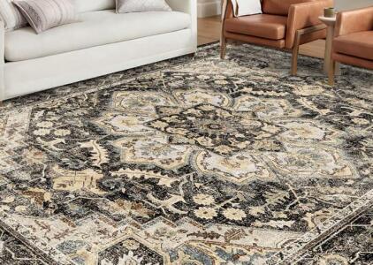 Topruug Area Rug 8.86' x 12', Traditional Pattern, Machine Washable, Durable, Eco-Friendly