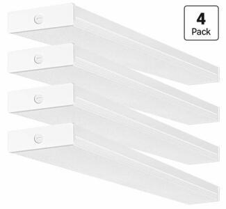 Parmida RA-1053 40W LED Wraparound Ceiling Light, 4-Pack, 4400lm, 4000K, ETL, 47"