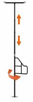 Stander Security Pole, Floor-to-Ceiling Height-Adjustable Transfer Support