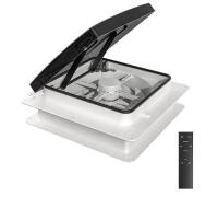 HURRVENTER 14" RV Roof Vent Fan with Built-in Rain Shield and Remote Control