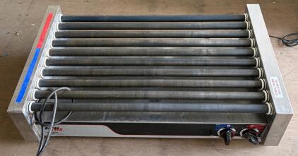 APW Wyott HRS-50S Hot Dog Roller Grill, 10 Tru-Turn Rollers, 120V, 1,320W, 34.75" Width (Connex 3)