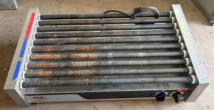 APW Wyott HRS-50S Hot Dog Roller Grill, 11 Stainless Rollers, 120V, 50 Hot Dog Capacity (Connex 3)