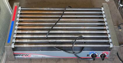 APW Wyott HRS-50S Commercial Hot Dog Roller Grill, 10 Rollers, 50 Hot Dog Capacity (Connex 3)
