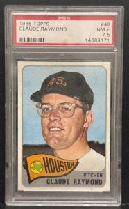1965 Topps Claude Raymond #48 PSA 7.5 NM+ Houston Colt .45s Baseball Card