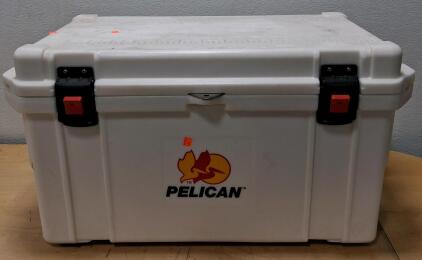 Pelican Elite 50 Quart Hard Cooler, White, Heavy-Duty Insulation, Dual Latches